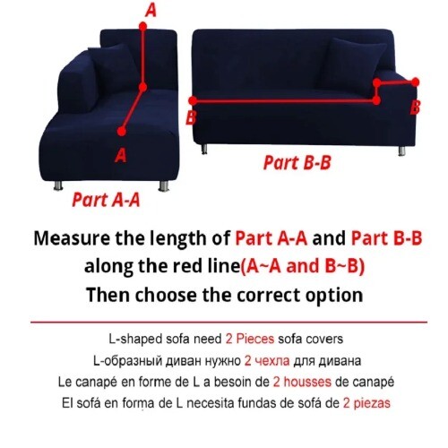 Waterproof Elastic Sofa Cover Living Room 1/2/3/4 Seater Polar Fleece L-Shaped - Picture 15 of 32