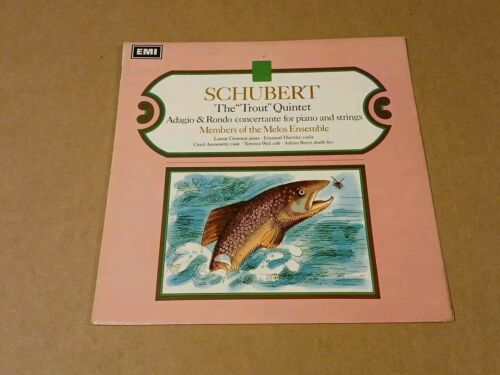 ASD 2328 Schubert The Trout Quintet Members Of The Melos Ensemble 12" vinyl LP