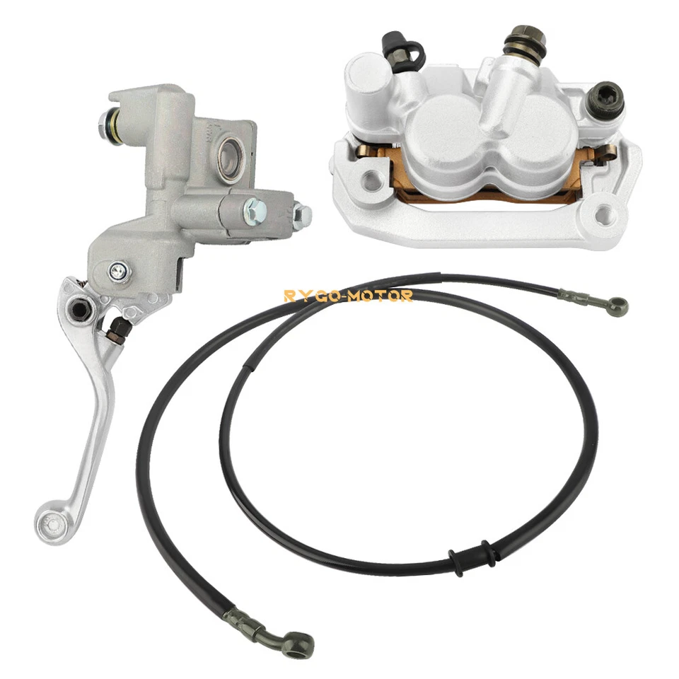 Pinça de freio dianteiro cilindro mestre e conjunto de mangueira para Yamaha YZ85 YZ 85 2002-2023 - Imagem 3 de 4