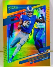 Marvin Jones Jr. 2021 Donruss Football Gold Holo Press Proof Refractor Card #174