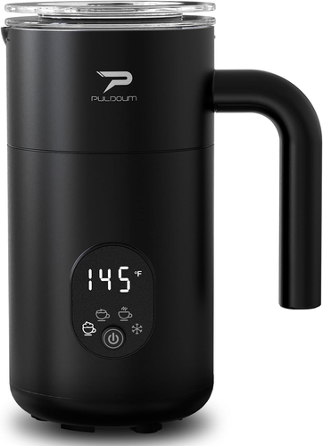 Milk Frother, Electric Milk Frother and Steamer 4 in 1 Automatic Coffee Steamer - Picture 7 of 12