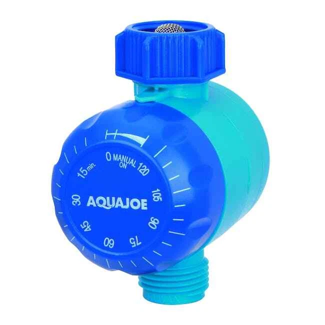 Aqua Joe AJ-WTX2 Manual Water Timers Dual-Zone Coverage 2 Pack (Refurbished)