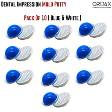 Dental Hydrophilic Silicone Soft Base Putty Impression Mold Material Pack Of 10