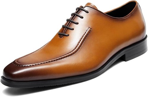 FRASOICUS Mens Oxford Shoes Mens Leather Dress Shoes Formal for Men size 9 - Picture 4 of 7