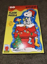 Vintage Springbok 50 Piece Peanuts Snoopy Floor Puzzle