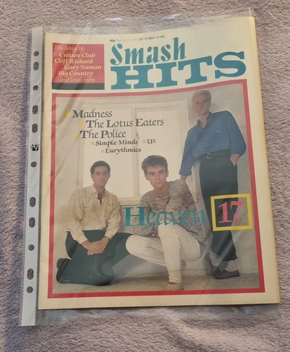 3 Smash Hits Magazines bundle from Sep 1983 Vintage - Picture 11 of 14