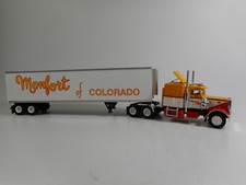 Brekina 1:87 Peterbilt 359 Con Rimorchio MONFORT Colorado Modello Pronto