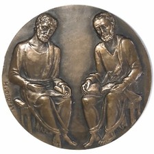 Rare MEDAILLE Bronze Alliance Francaise  Par H Drospy