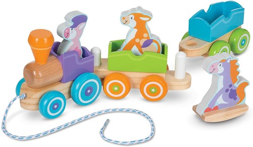 Melissa und Doug Schaukeln Bauernhof Tiere Erstspiel Holz Zug - Bild 3 von 3