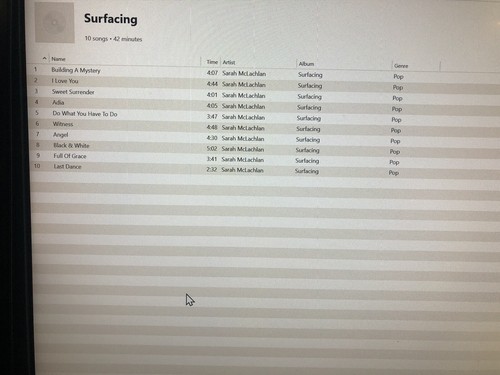 Audio CD - Sarah McLachlan - Surfacing - CD only - No Jewel Case - Imagen 2 de 2