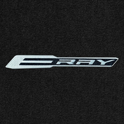 Lloyd Mats Corvette C8 E-Ray 2024-ON, 2PC, E-RAY Word Silver on Black - Picture 2 of 4