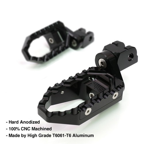 TOUR Front 25mm Lowering Foot Pegs Black For GSX-S1000 15-17 18 19 20 21 22 - Picture 5 of 6