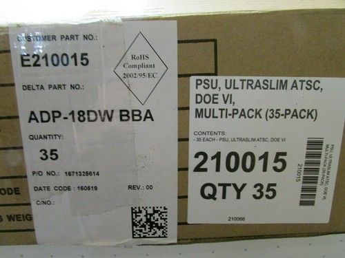New Delta 120VAC to 12VDC 1.46 Amp Wall Adapters 4MM x 1.75 MM Plug ITE DC Power - Picture 11 of 12