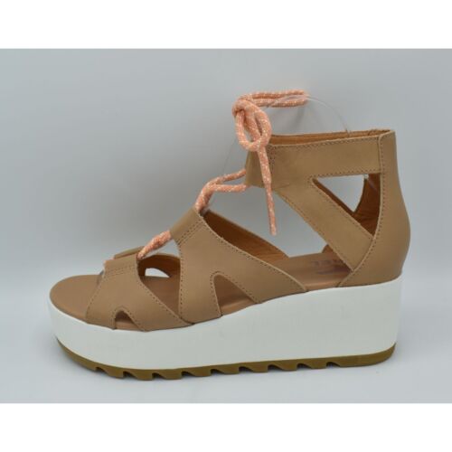 Sorel Womens Size 9 Cameron Flatform Lace Platform Beige Gladiator Shoes Sandals - Picture 7 of 9