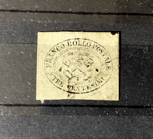 Italy Kirchenstaat RARE stamp 1867 Michel Nr. 13 Used CV