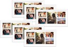 12x24 White Wood Picture Frame with Mat for 8x10 and 5x7 Glass Wall Display 6 Pa