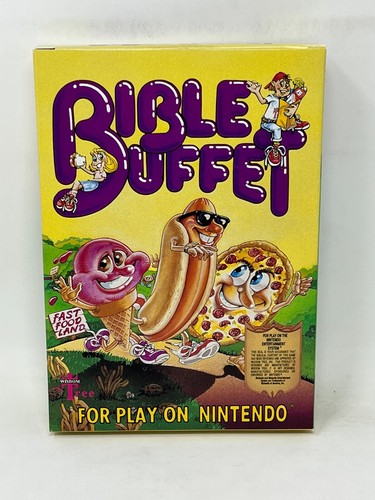 NES Nintendo - Bible Buffet - CIB Complete - CLEAN BOX / Tested - Picture 2 of 11