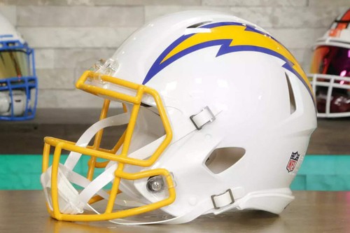 Los Angeles Chargers Riddell Speed Authentic Helmet - Royal Color Rush Alternate - Picture 3 of 5
