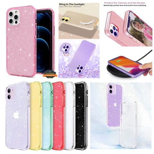 Für Revvl 6X Pro 5G Glitzer Sparkle Bling Slim Hybrid Gummi Silikon Hülle Cover - Bild 1 von 49