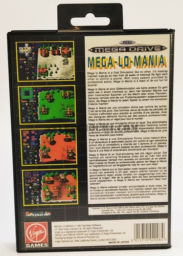 SEGA MEGA DRIVE MEGA-LO-MANIA GAME VINTAGE 1992 IN BOX VERY GOOD CONDICTIONS - Picture 7 of 9