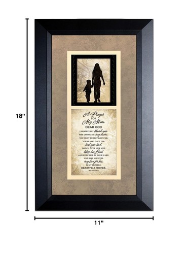 DEXSA Prayer for My Mom Wood Frame Wall Plaque for Mother’s Day, Birthday - Picture 6 of 6