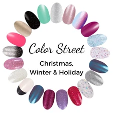 Color Street Nail Polish: Holiday, Christmas, Winter Retired HTF designs glitter