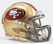 San Francisco 49ers Revolution SPEED Mini Football Helmet - New in Riddell Box