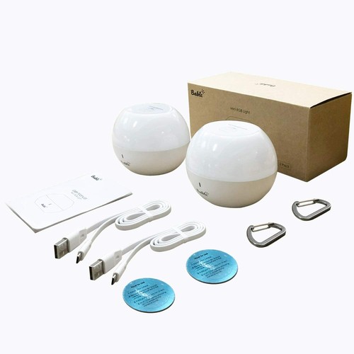 Bable Night Light for Kids, LED Touch, Color Changing Light 2 Pack