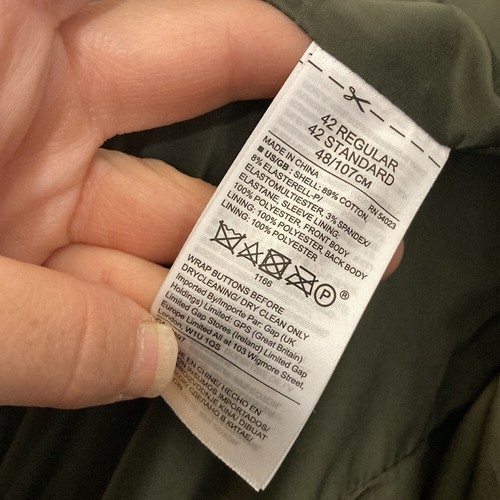 Banana Republic Rapid Movement Blazer Mens 42R Olive Green Performance Stretch - Picture 16 of 17