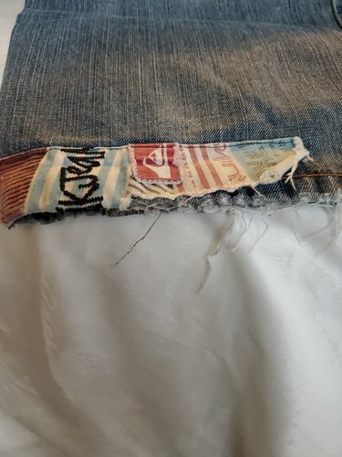 QUIKSILVER QUIKJean Men Size 36 Straight Fit Slim Leg Denim Blue Jeans - Picture 16 of 17