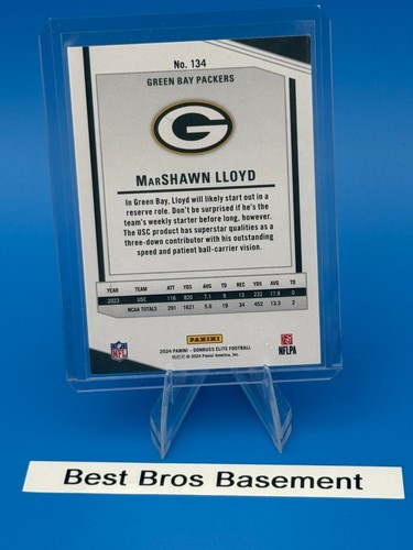 2024 Donruss Elite - Rookies Aspirations RED #134 Marshawn Lloyd /875 (RC) - Picture 2 of 2