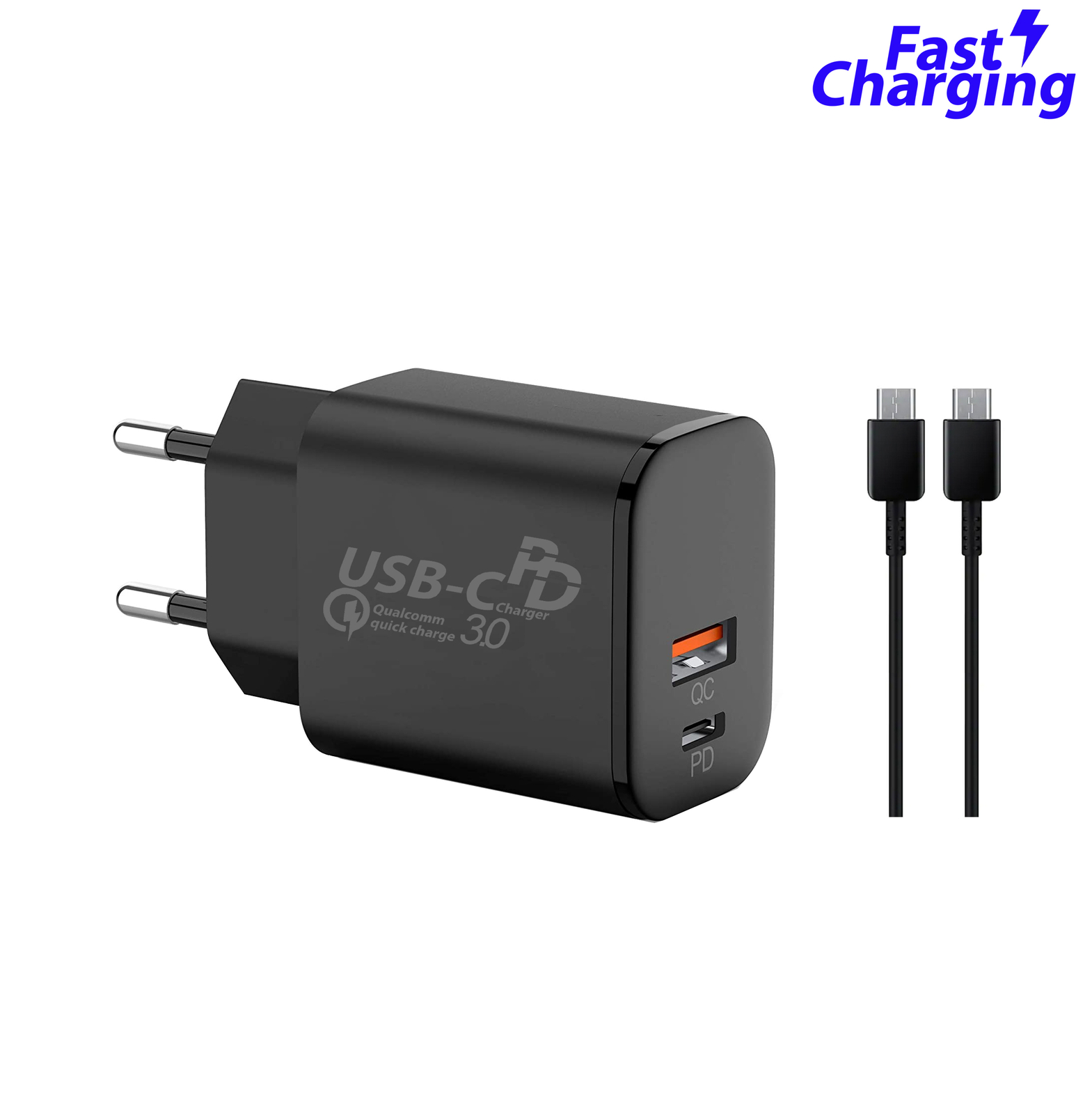 HTC U11/U11 Life/U11+ Power с двумя портами Schnell Ladegerät Netzteil Usb C Ladekabel