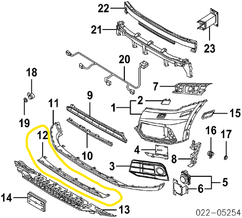 front bumper lower spoiler valance skid plate impact strip fits 2018-20 Q5 - Foto 7 di 7