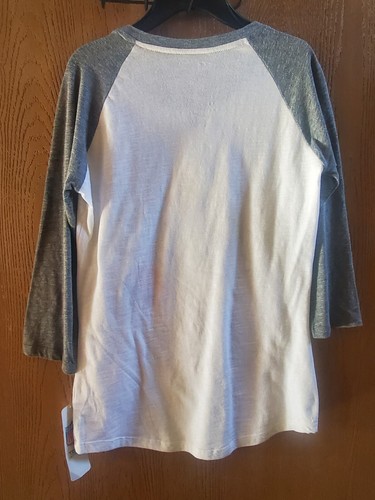 NWT Size Medium 7/9 Juniors NFL Cleveland Girls Rock Browns Football white shirt - Picture 3 of 3