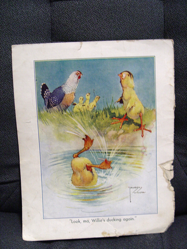 1 Orig 1936 BUCH PG/ LAWSON WOOD/BUNNYRABBIT LOVE/DUCKING CHICK -LOOK MA!!!AS - Bild 6 von 7