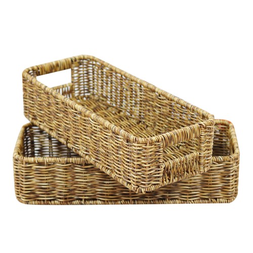 2 Pcs Seasoning Jar Storage Box Travel Baby Basket for Shelf Cutlery