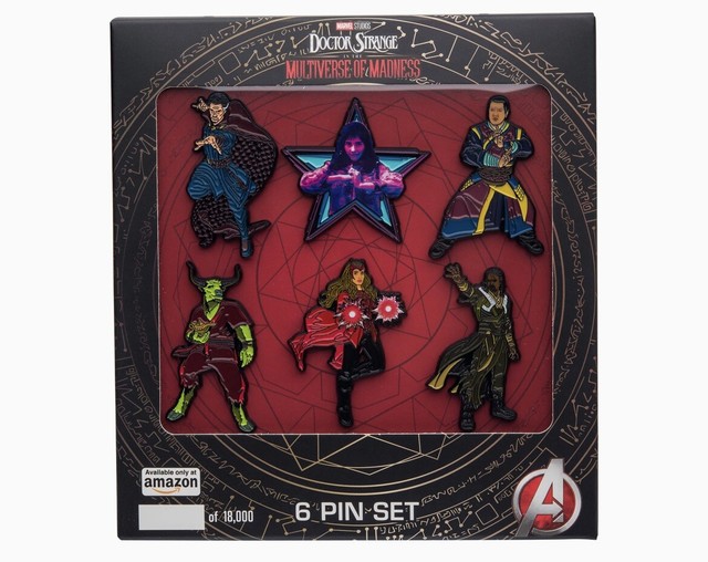 Marvel Studios Dr. Strange In The Multiverse Of Madness 6 Enamel Pins Exclusive Marvel Studios Dr. Strange In The Multiverse Of Madness 6 Enamel Pins Exclusive