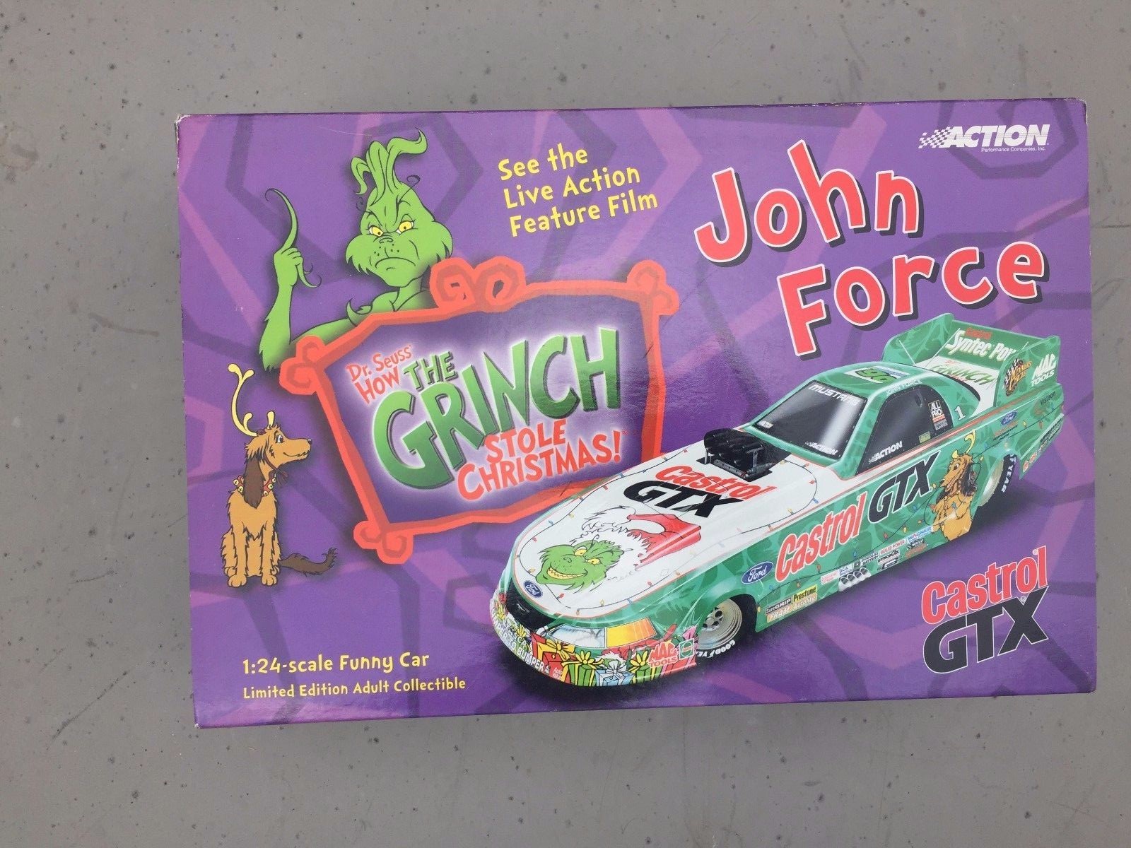 John Force Grinch stole Christmas limited edition 1 24 Scale funny car John Force Grinch stole Christmas limited edition 1 24 Scale funny car