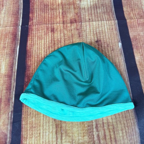 Saucony Beanie Reversible Green Solstice Running Skull Cap Lightweight Stretch - Picture 8 of 10