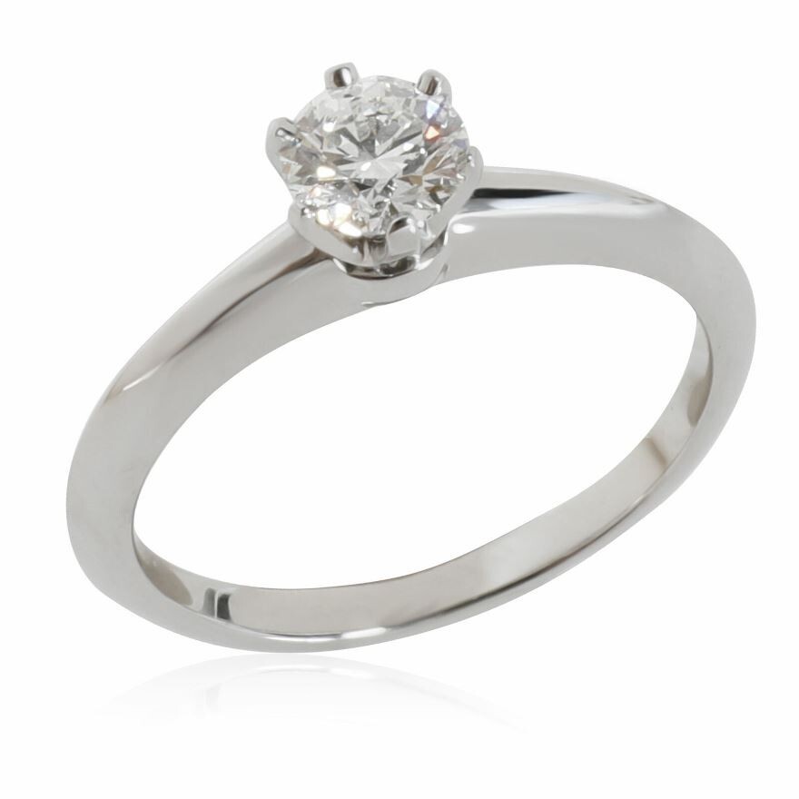 Tiffany&COリング TIFFANY & Co. Platinum .40ct Diamond Engagement Ring 4.5 | eBay