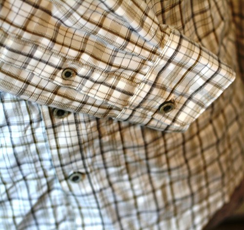 Men's Wrangler Outdoor Shirt 15-33/34 S Long Sleeve Converts to Short Sleeve EUC - Bild 8 von 11