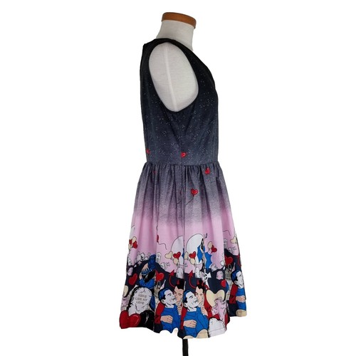 Dangerfield Black Friday Pick Me Dress Size 12 Fit & Flare Vampire - Picture 2 of 17