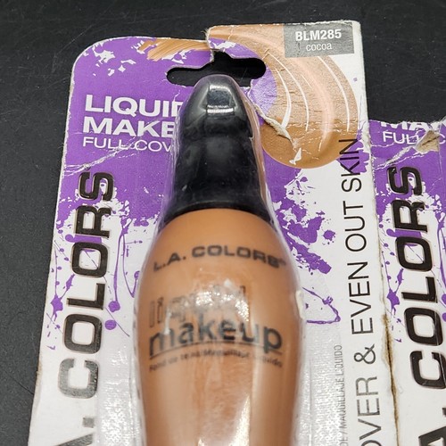 L.A. COLORS Liquid Pump Make-Up Full Coverage BLM285 Cocoa Lot Of 2 - Picture 4 of 5