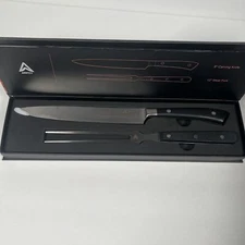Carving Knife Set 2 Piece Full Tang Carving Knife and Fork, German Stainless