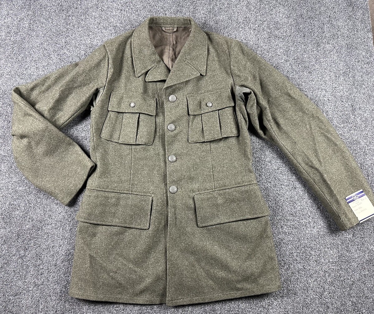 Vtg WWII Vtg Swedish Military Wool Uniform Field Jacket 1941