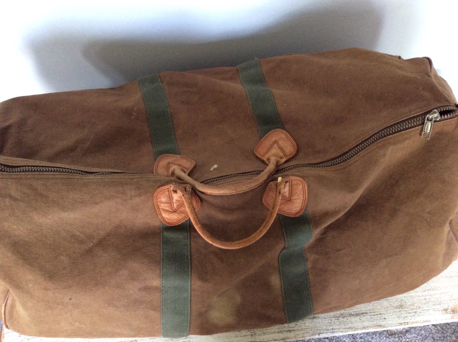 Vintage Classic 90s L.L. BEAN Braun Leder Leder Braun & Canvas XLarge Duffle MEN Bag 3e406b Vintage Classic 90s L.L. BEAN Braun Leder Leder Braun & Canvas XLarge Duffle MEN Bag 3e406b