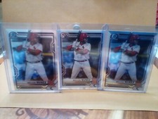 2021 Bowman Draft Lot REFRACTOR + CHROME + BASE Cardinals MALCOM NUNEZ