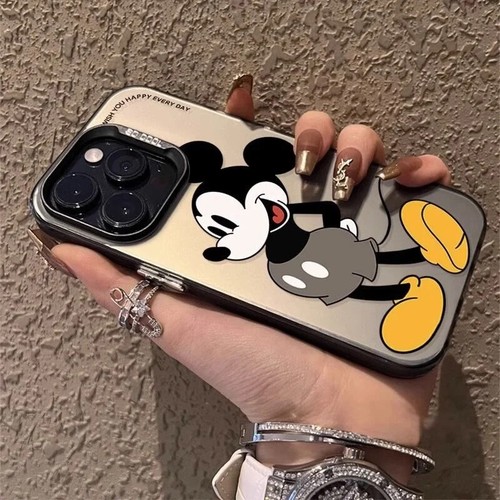 Funda de silicona Disney Mickey Minnie Mouse para iPhone 14 12 13 11 15 Pro Max XR XS - Imagen 2 de 12