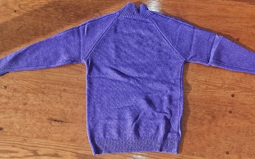 New Lot of 2 Soft Knit Long Sleeved Mock Turtleneck Sweaters -Purple & Light Red - Picture 7 of 18