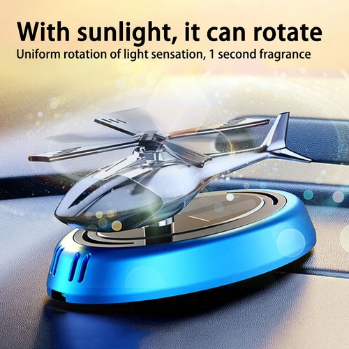 Ambientador Coche Helicóptero Forma Energía Solar Giratorio Aromaterapia Difusor - Imagen 5 de 24